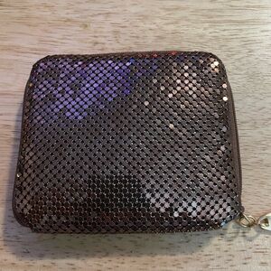 Whiting and Davis Bronzy Coppery Colored Metallic Mesh Wallet
